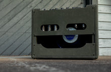 Load image into Gallery viewer, "Martial Law" Deluxe Amplification Army Green British Voiced Tweed