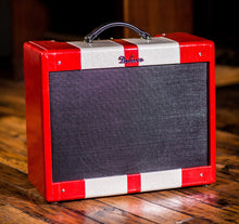 Load image into Gallery viewer, "'59 Tweed" Deluxe Amplification Handwired 5E3 Guitar Amplifier -RED/WHITE Sparkle